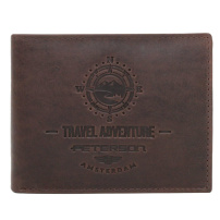 Peněženka Peterson PTN N992-BE-TRAVEL - tmavě hnědá