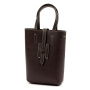Kožená kabelka Luka 25-064 DOLLARO - tmavě hnědá