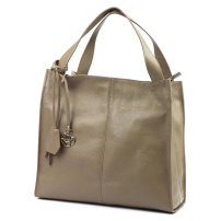 Kožená kabelka Gregorio 1725 DOLLARO - taupe