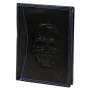 Peněženka Money Kepper CDD 5601 SKULL - černá + modrá