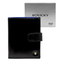 Peněženka Rovicky N4L-RVT-2 RFID - černá + modrá
