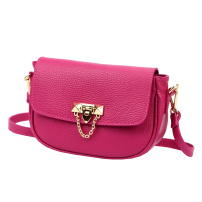 Kožená kabelka Luka 26-125 DOLLARO - magenta