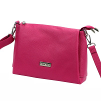Kožená kabelka MiaMore 01-002 DOLLARO - magenta